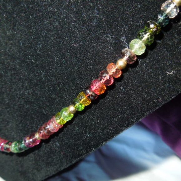 NWOT 14K Gold & Tourmaline Necklace - Picture 2 of 11